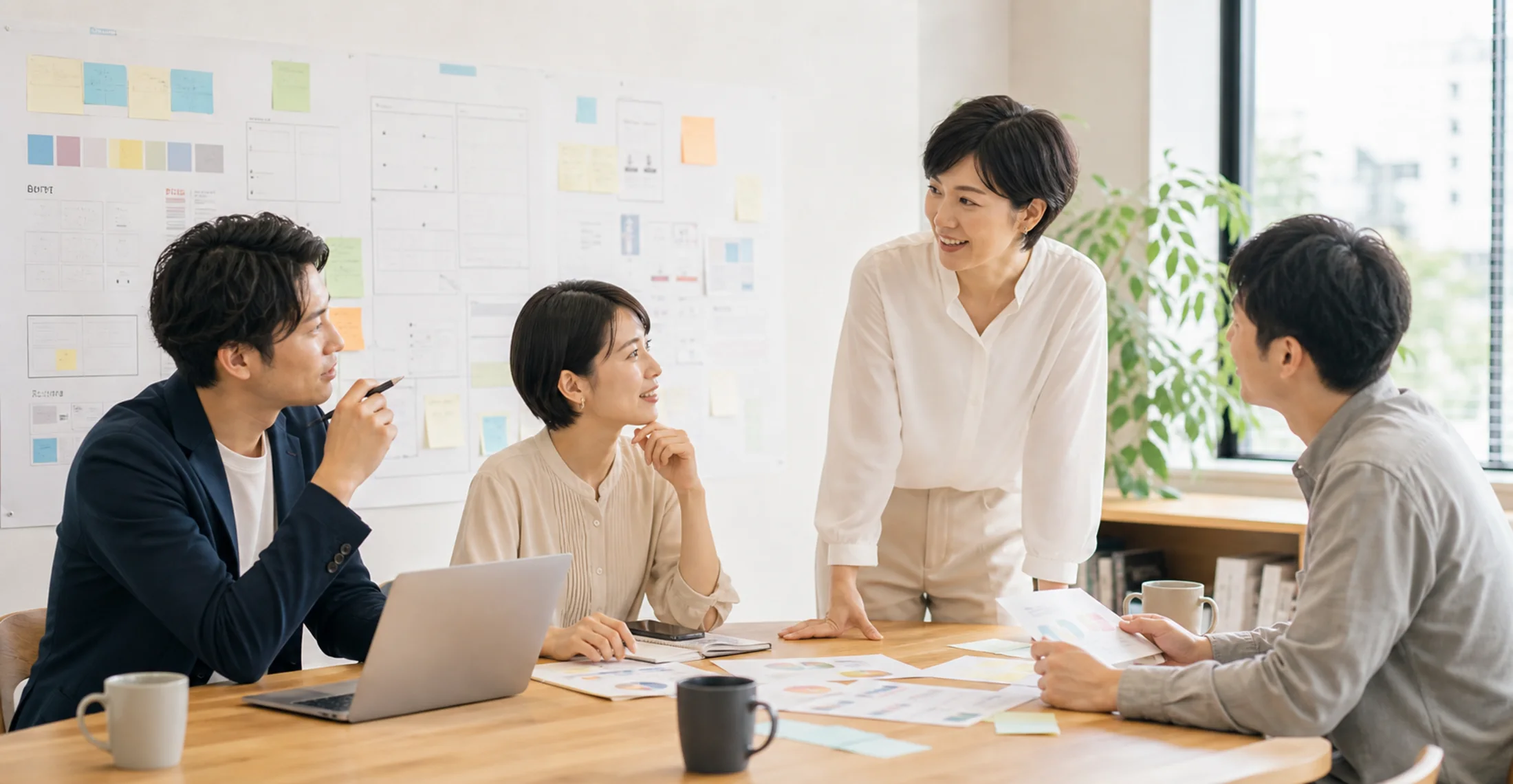 複数領域を整理して話し合う支援のイメージ