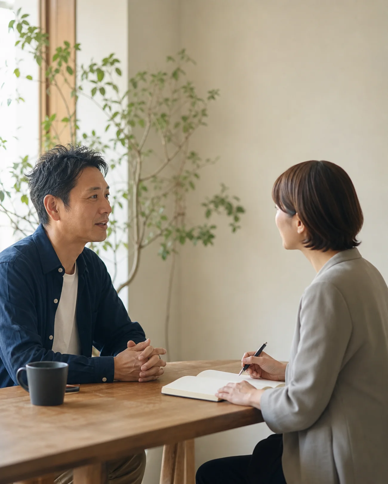 価値や想いを整理する対話のイメージ